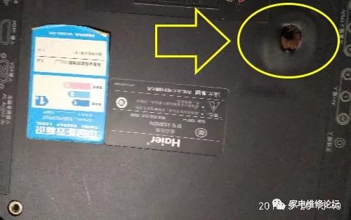 海爾液晶電視放著突然黑屏故障維修（LE32G70）
