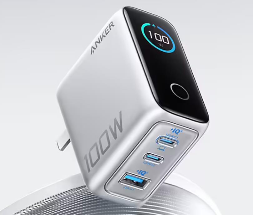 安克智顯充Lite 100W上市 帶屏充電頭實(shí)時(shí)監(jiān)控功率